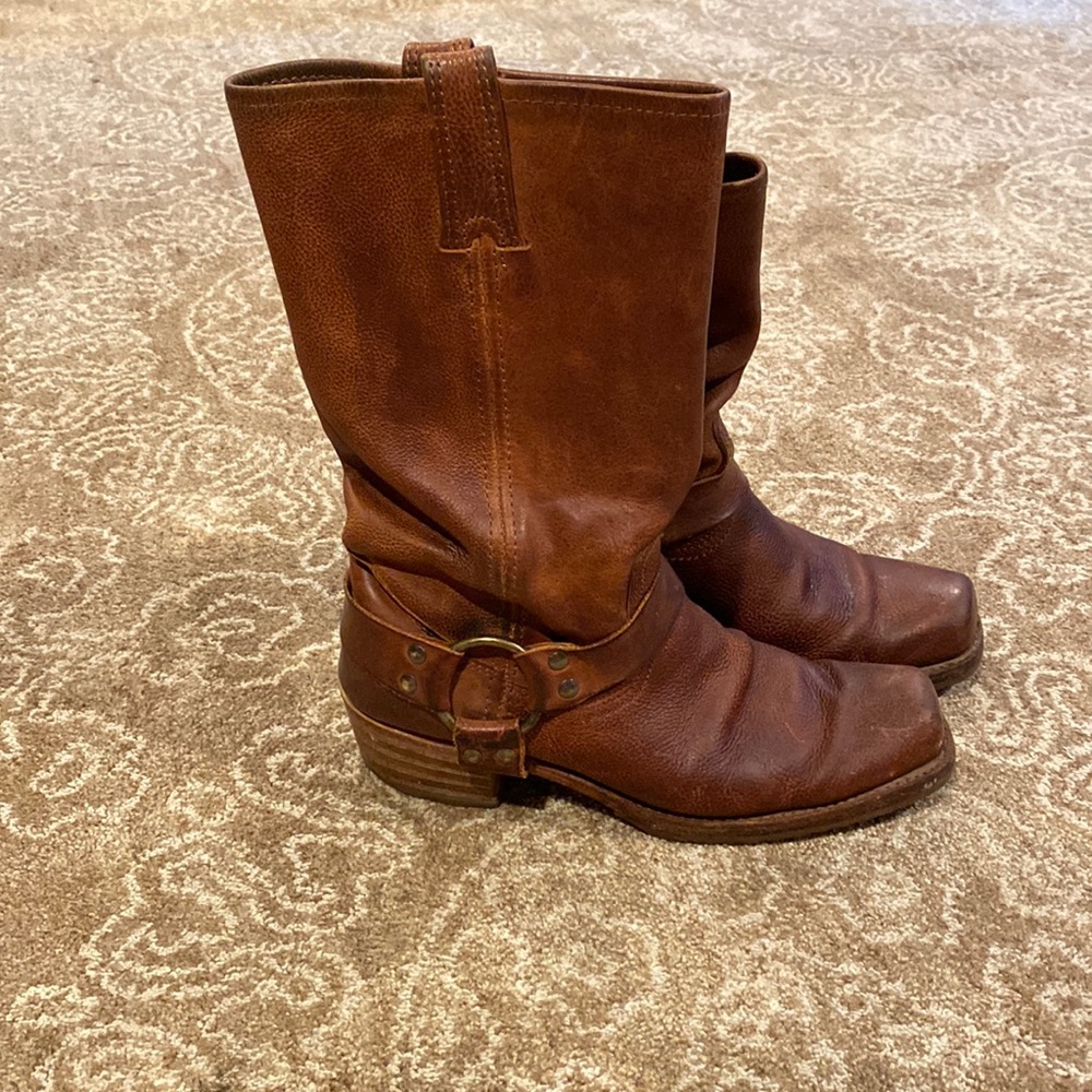 Frye harness boots